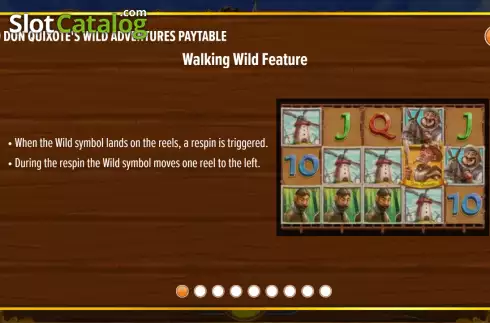 Walking wild feature screen. Don Quixote's Wild Adventures slot