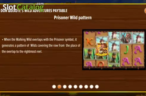 Prisoner Wild screen. Don Quixote's Wild Adventures slot