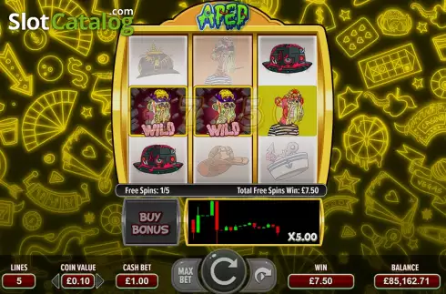 Free Spins Gameplay Screen. Aped slot