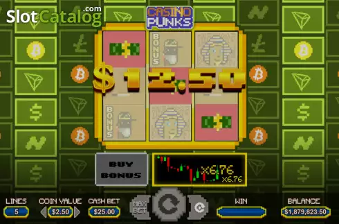 Win screen. Casino Punks slot