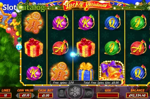 Free Spins screen 3. Lucky Christmas (NetGaming) slot