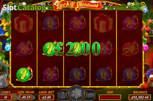 Win screen 2. Lucky Christmas (NetGaming) slot