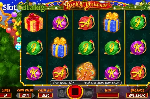 Free Spins screen 2. Lucky Christmas (NetGaming) slot