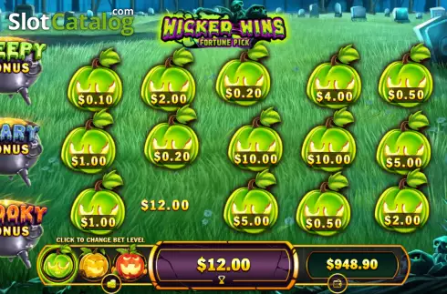 Game screen 3. Wicked Wins Fortune Pick slot