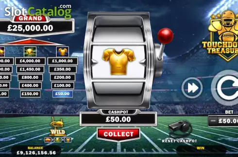 Écran3. Touchdown Treasures Machine à sous