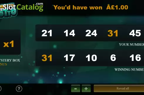 Win screen 2. Scratch Lotto slot