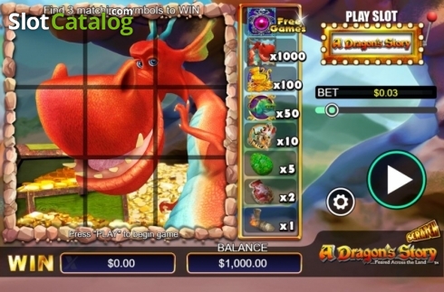 Game Screen 1. Scratch A Dragon's Story slot