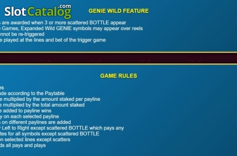Bildschirm5. Genie Wild Dice slot
