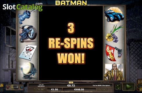 Re-spin. Batman slot