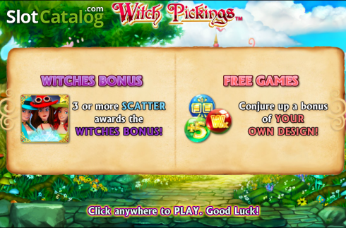 Características do jogo. Witch Pickings slot