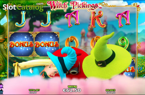 Bonusspiel Bildschirm 2. Witch Pickings slot