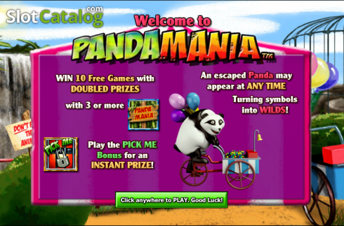 Características do jogo. Pandamania slot
