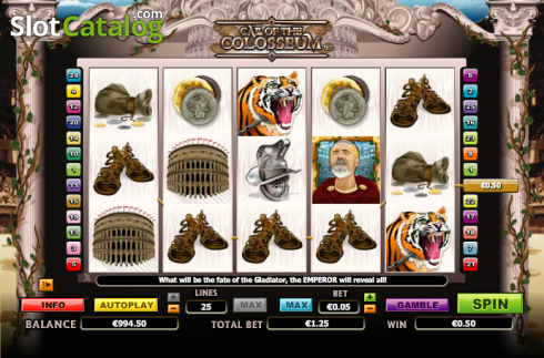 Win. Call Of The Colosseum slot