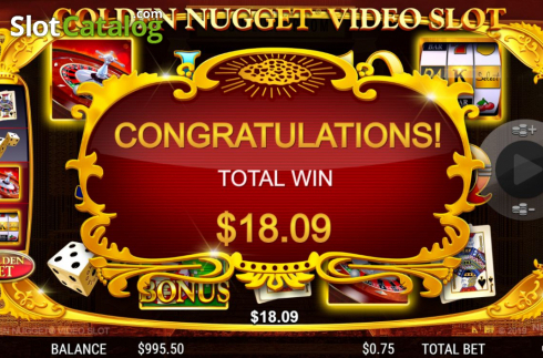 Total Win. Golden Nugget (NextGen) slot