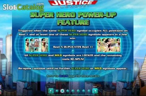 Paytable 2. Justice League (NextGen) slot