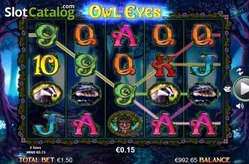 Screen 3. Owl Eyes NEW slot
