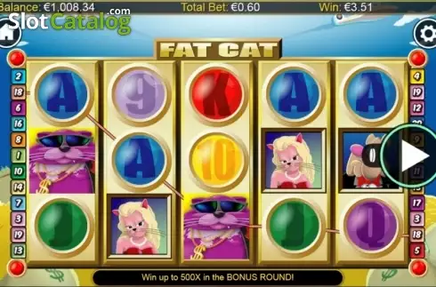 Wild Win screen. Fat Cat slot