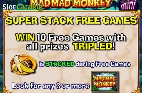 Paytable 1. Mad Mad Monkey Mini slot