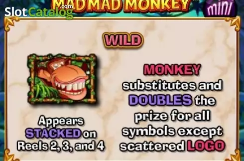 Paytable 2. Mad Mad Monkey Mini slot