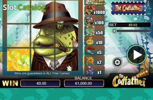 Schermo2. The Cod Father (Scratch) slot