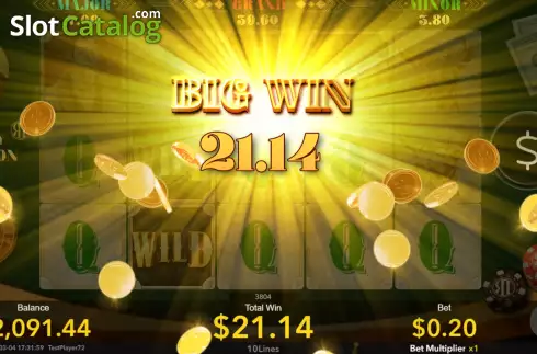 Big Win screen. Ricky Tycoon slot