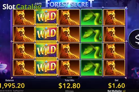 Win screen 2. Forest Secret slot