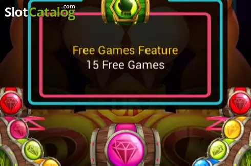 Free Game screen. Donki Kong slot