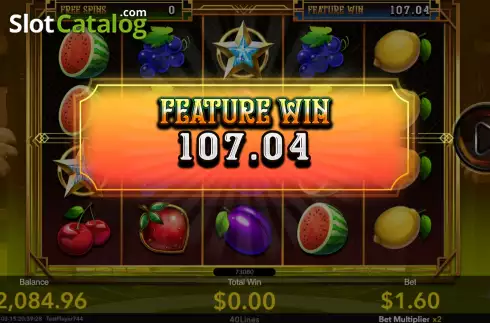 Win Free Spins screen. Fruit Tycoon slot