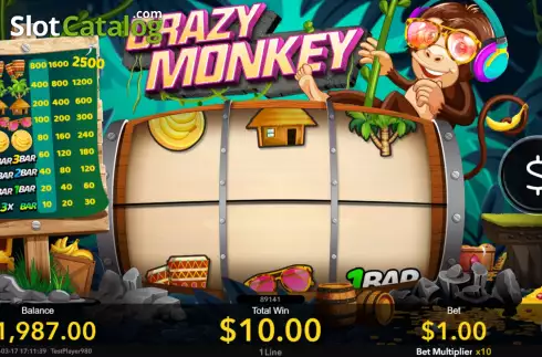 Skärmdump4. Crazy Monkey (Nextspin) slot