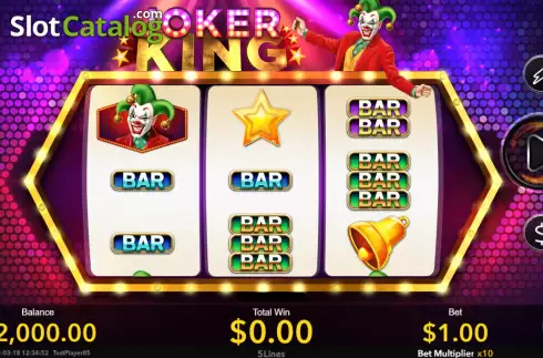 Game screen. Joker King (Nextspin) slot