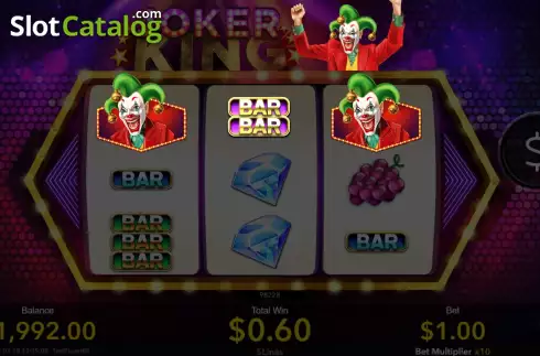Win screen. Joker King (Nextspin) slot