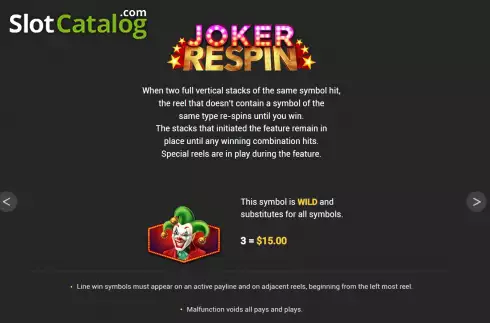 Feature screen. Joker King (Nextspin) slot