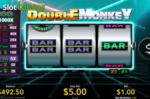 Schermo4. Double Monkey slot