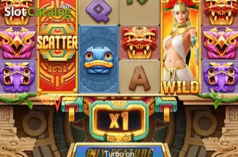 Game screen. Aztec Gold Treasure slot