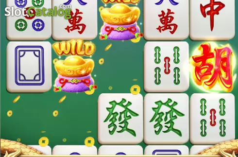 Win screen. Mahjong Dragon slot
