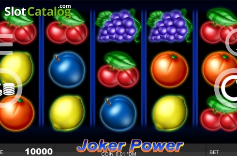 Game screen. Joker Power slot
