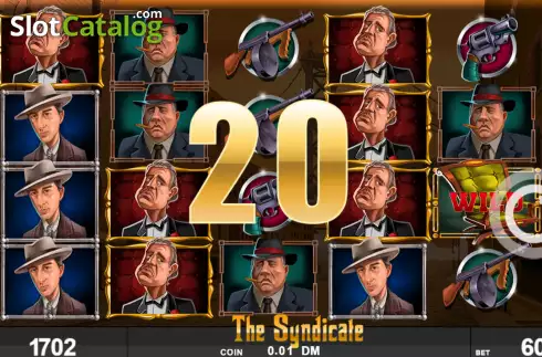 Win screen 2. The Syndicate slot