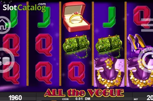 Win Screen. All the Vogue slot