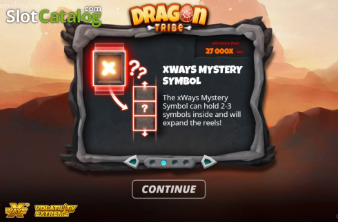 Start Screen. Dragon Tribe slot