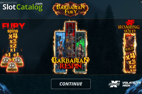 Ecran2. Barbarian Fury slot