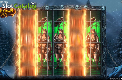 Respin Feature. Barbarian Fury slot