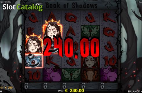 Bildschirm5. Book of Shadows (Nolimit City) slot