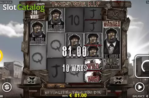 Win Screen 3. Tombstone RIP slot