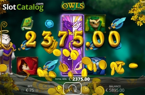 Mega win screen. Owls slot