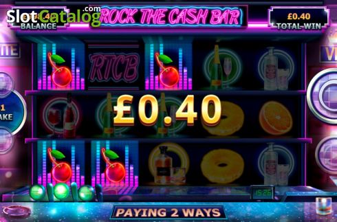 Win Screen 1. Rock the Cash Bar slot