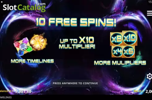 Free Spins 1. Timelines (Northern Lights Gaming) slot