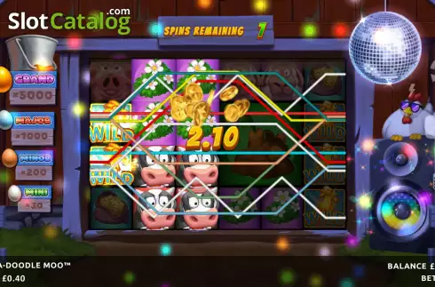 Free Spins Win Screen 3. Cock-A-Doodle Moo slot