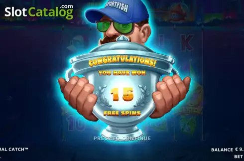 Free Spins Win Screen 2. Unusual Catch slot
