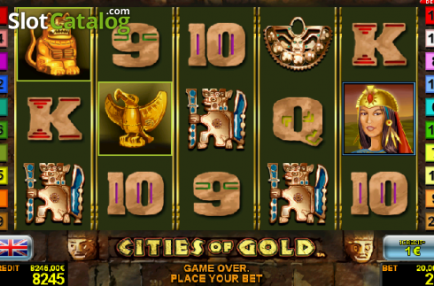 Pantalla4. Cities of Gold (Novomatic) Tragamonedas 