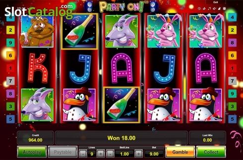 Win screen 2. Party On!	 slot